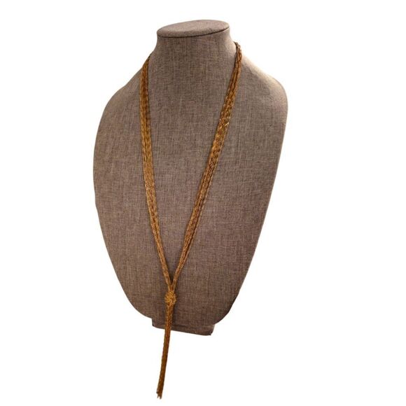 Gold-tone Multi-strand Statement Necklace - Picture 5 of 12